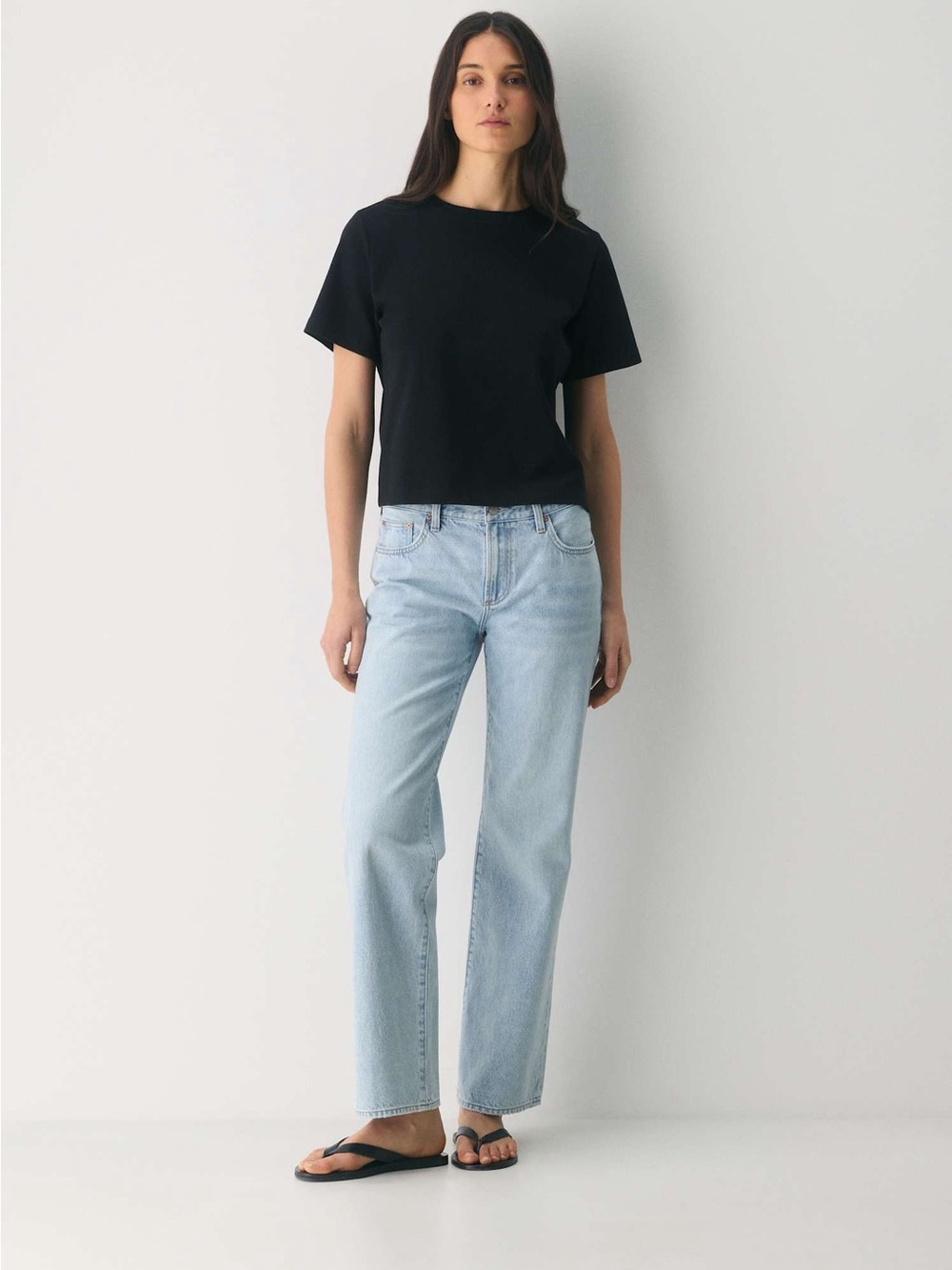 Denim Forum The Farrah Lo-Rise Wide Jean Aritzia 28